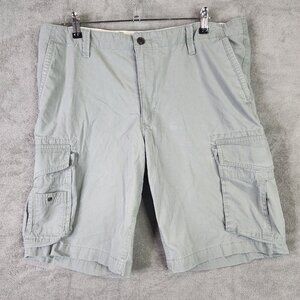 Mens Green Khaki Diems Docker Shorts Cargo Outdoors Casual Pockets Hiker Size 36